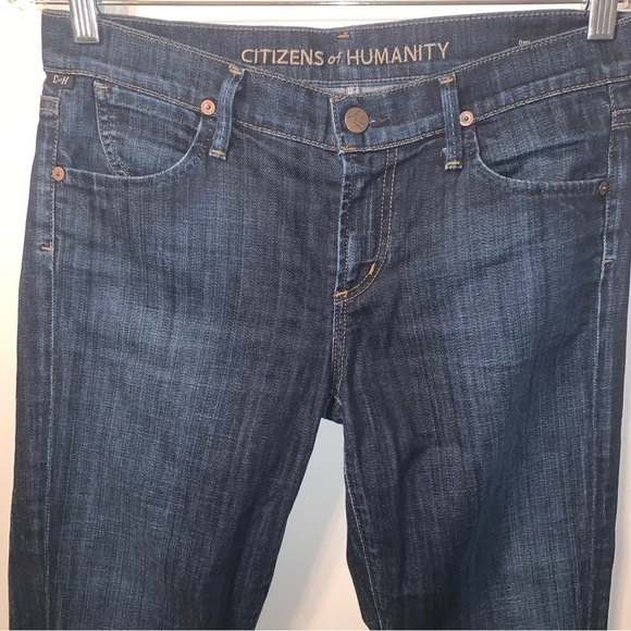 Citizens Of Humanity Dani Cropped Straight Leg Jeans Blue 27 - Picture 8 of 9